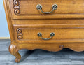 Chest of Drawers Vintage French Louis Oak 3 Drawers Carved Cabinet LOT 44744