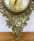 Wall Clock Vintage French Style Brass Hanging Clock Quartz Movement LOT 60495