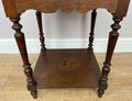 Bedside Table Antique French Style Marble Top Oak Cabinet Nightstand LOT 62467