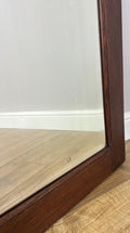 Mirror Antique French Style Oak Carved Wardrobe Mirror Polished Glass LOT 61947