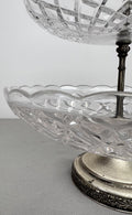 Bomboniere Vintage French Crystal Cut Three Tier Serving Cake Stand LOT 6439