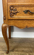 Chest of Drawers Vintage French Louis Oak 2 Drawers Carved Cabinet LOT 62327