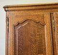 Wardrobe Vintage French Louis XVI Style Oak Four Door Carved Armoire LOT 48273