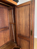 Wardrobe Antique French Style Walnut Two Door Carved Armoire Cabinet LOT 613217
