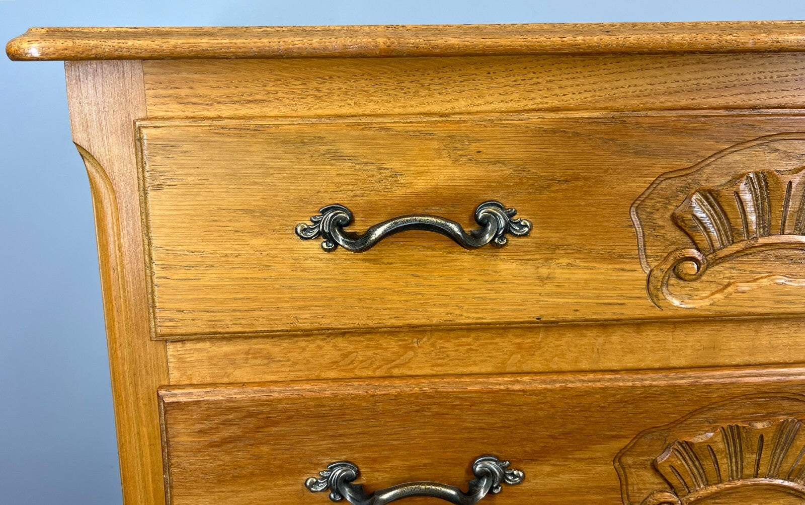 Chest of Drawers Vintage French Louis XVI Oak 3 Drawers Bedroom Cabinet LOT 37274