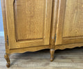 Wardrobe Vintage French Louis XVI Style Oak Four Door Carved Armoire LOT 64556