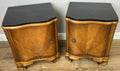 Pair of Bedside Tables Antique French Art Deco Marble Top Cabinets LOT 63511