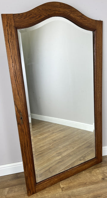 Mirror Antique French Style Wall Mirror Oak Carved Decorative Frame LOT 61990