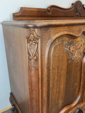 Sideboard Vintage French Buffet Oak Carved Cabinet Ornate Cupboard LOT 45105
