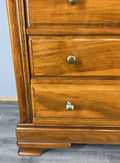 Chest of Drawers Vintage French Style 3 Drawer Brass Handles Cabinet LOT 43984