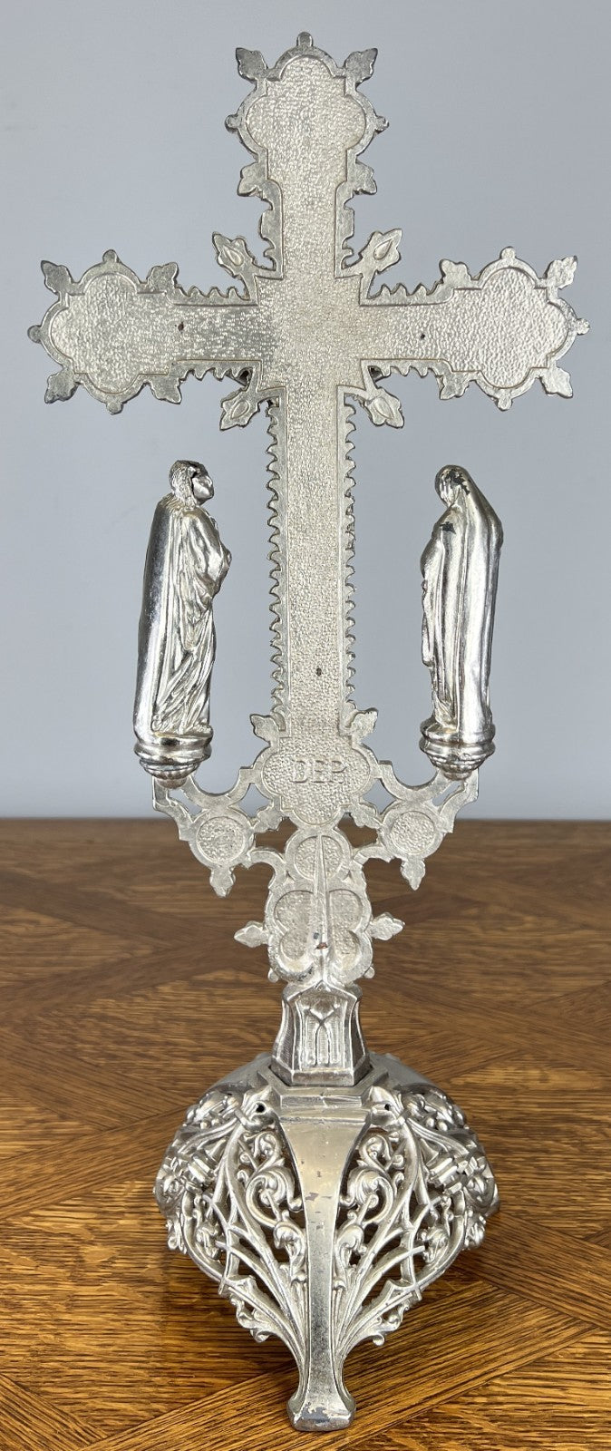 Crucifix Vintage French Style Metal Religious Altar Cross Figurines LOT 46672
