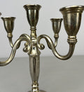 Pair of Candelabras Vintage French Style Metal Five Arm Candle Holders LOT 6481