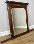 Mirror Antique French Walnut Wall Mirror Carved Decorative Frame LOT 61380