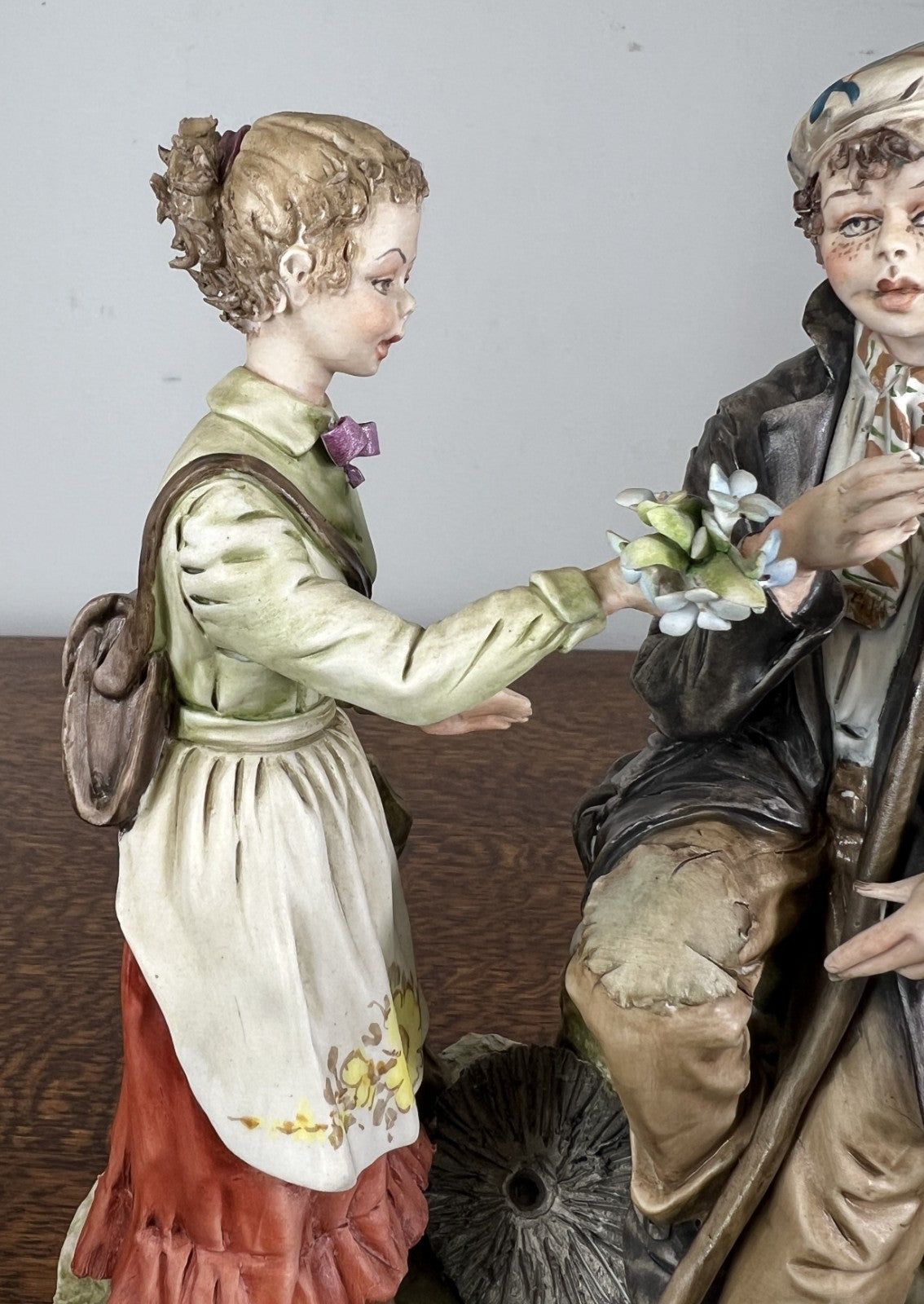 Figurines Vintage Style Italian Handmade Porcelain Couple Scene LOT 47566