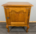 Pair of Bedside Tables Vintage French Louis Oak Nightstands Cabinets LOT 35172