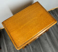 Pair of Bedside Tables Vintage French Louis XVI Oak Carved Cabinets LOT 26106