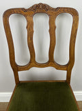 Dining Chairs Vintage French Louis Style Oak Set of 4 Upholstered Seats LOT 63476