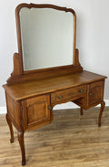 Dressing Table with Mirror Vintage French Oak Louis Vanity Table Makeup LOT 63170