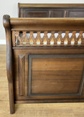 Bed Vintage French Super King Size Sleigh Bed Frame 180x200cm Headboard LOT 64097