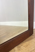 Mirror Antique French Style Oak Carved Wardrobe Mirror Polished Glass LOT 61946