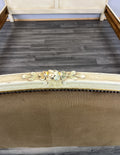 Bed Vintage French Shabby Chic Upholstered King Size Bed Frame LOT 481610