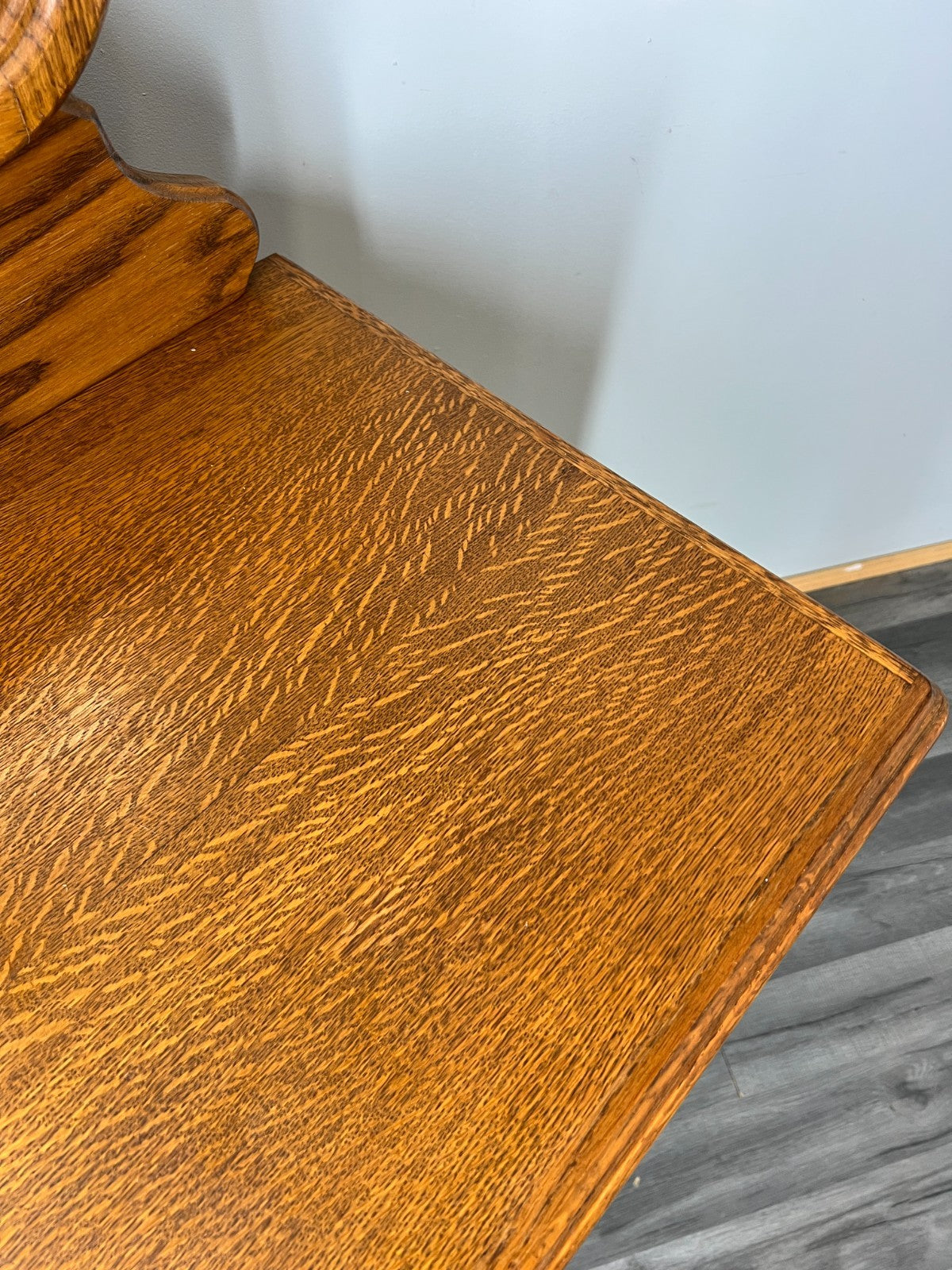 Vintage Dressing Table with Mirror French Oak Louis Vanity Table Makeup LOT 45676