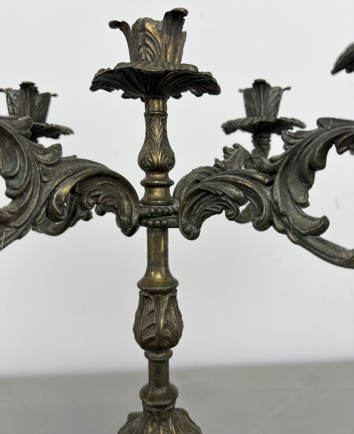 Candelabra Vintage French Style Metal Five Arm Ornate Candle Holder LOT 64245