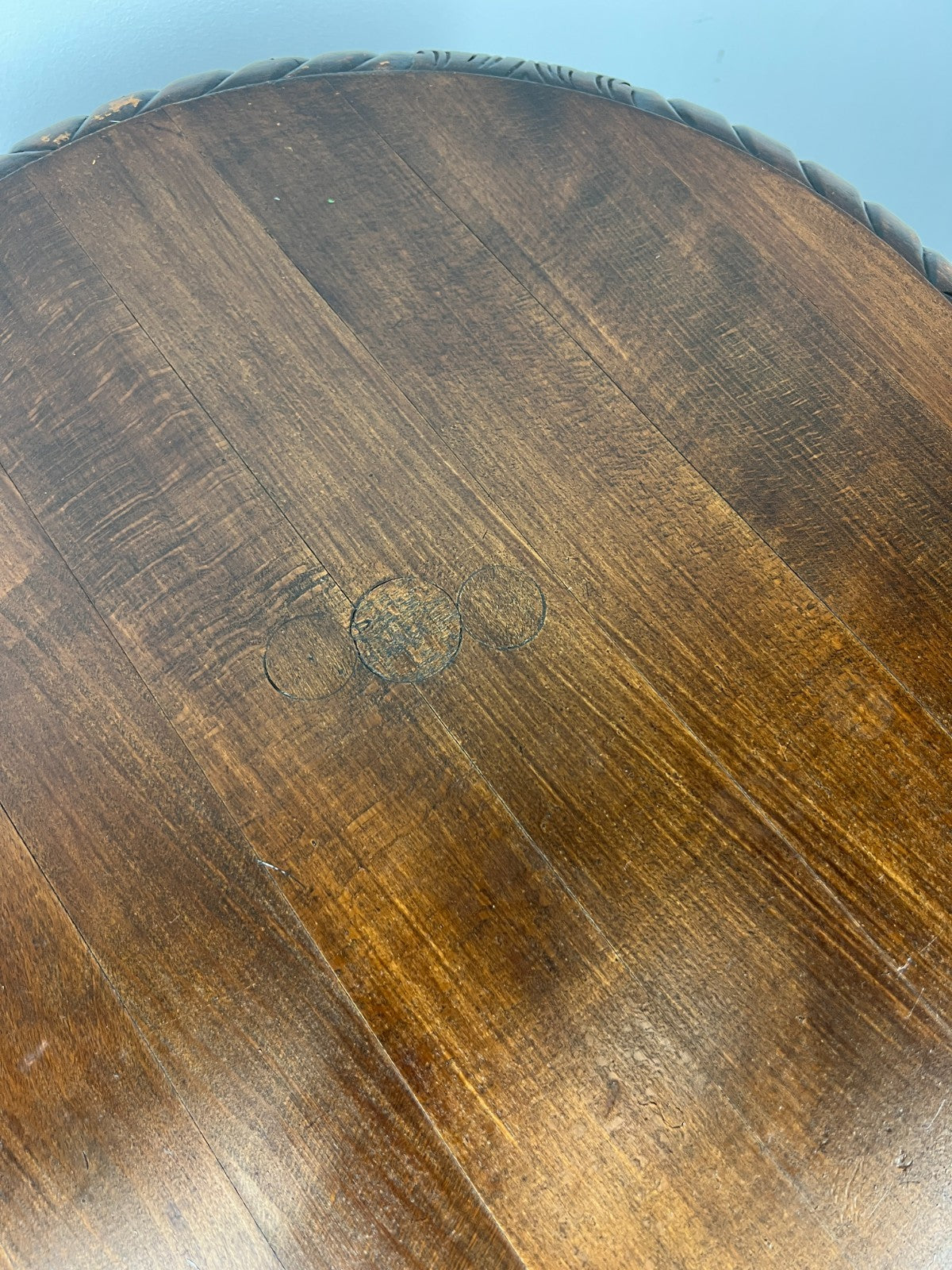 Plant Stand Vintage French Carved Round Pedestal Ornate Table LOT 44287