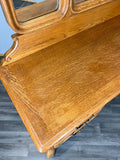 Vintage Dressing Table with Mirror French Oak Louis Vanity Table Makeup LOT 45645