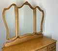 Vintage Dressing Table with Mirror French Oak Louis Vanity Table Makeup LOT 45545