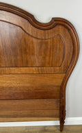 Headboard Antique French Style Walnut Double Bed Carved Headboard LOT 64527