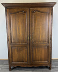 Wardrobe Vintage French Louis XVI Oak Double Door Carved Armoire LOT 48020