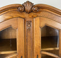 Bookcase Vintage French Louis XIV Style Oak Display Cabinet Sideboard LOT 49344