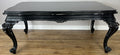 Double Sided Desk Antique French Style Black Painted Heavy Carved Table LOT 61861