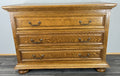 Chest of Drawers Vintage French 3 Drawers Cabinet with Brass Handles LOT 44752