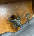 French Vintage Style Coat Rack 4 Hooks Ornate Wall Shelf Coat LOT 472710