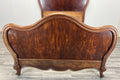 Bed Antique French Style Mahogany Double Bed Frame Carved Headboard LOT 47332