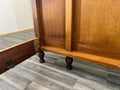 Bed Antique French Style Oak Double Bed Frame Carved Headboard LOT 276210