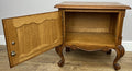 Pair of Bedside Tables Vintage French Louis Oak Nightstands Cabinets LOT 622011