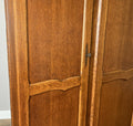Wardrobe Vintage French Louis XVI Style Oak Four Door Carved Armoire LOT 61316
