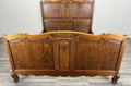 Bed Vintage French Louis XVI Double Bed Frame Oak Carved Headboard LOT 46342