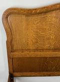 Bed Vintage French Louis XVI Double Bed Frame Oak Carved Headboard LOT 45887