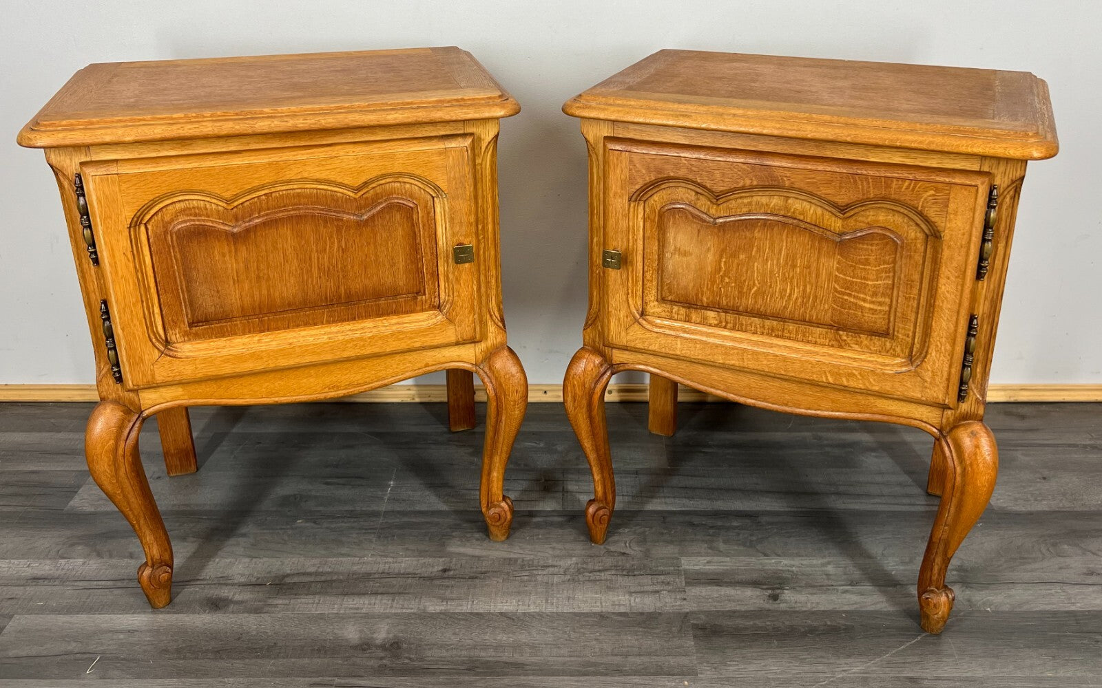 Pair of Bedside Tables Vintage French Louis XVI Cabinets Cupboards LOT 31480