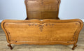 Bed Vintage French Louis XVI Double Bed Frame Oak Carved Headboard LOT 48753