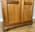 Wardrobe Vintage French Style Oak Two Door Carved Armoire Cabinet LOT 61287