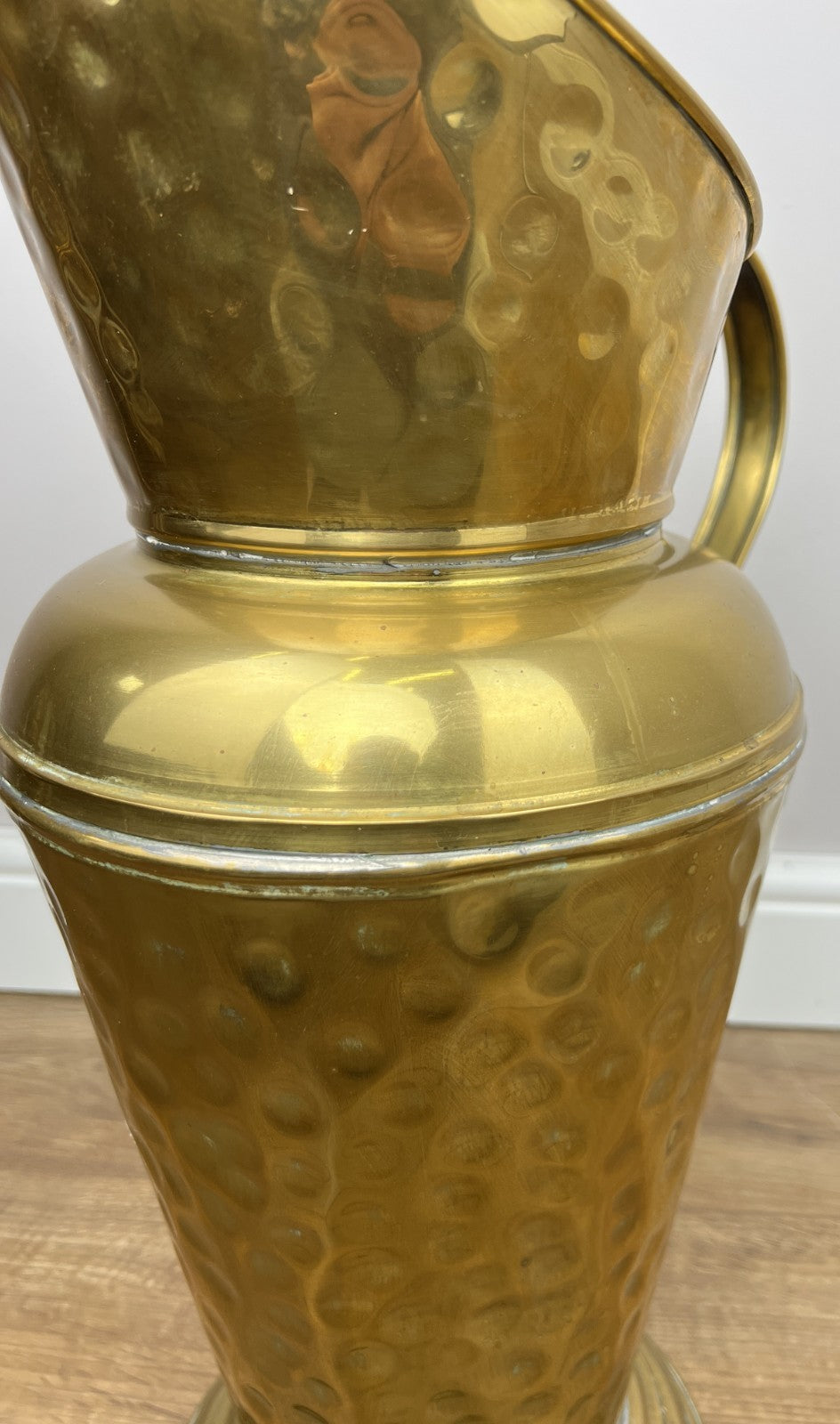Umbrella Stand Vintage Style Brass Hall Stick Holder Hammered Finish LOT 602012