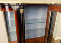 Cabinet Vintage French Style Empire Display Cabinet Marble Top Glass LOT 497718