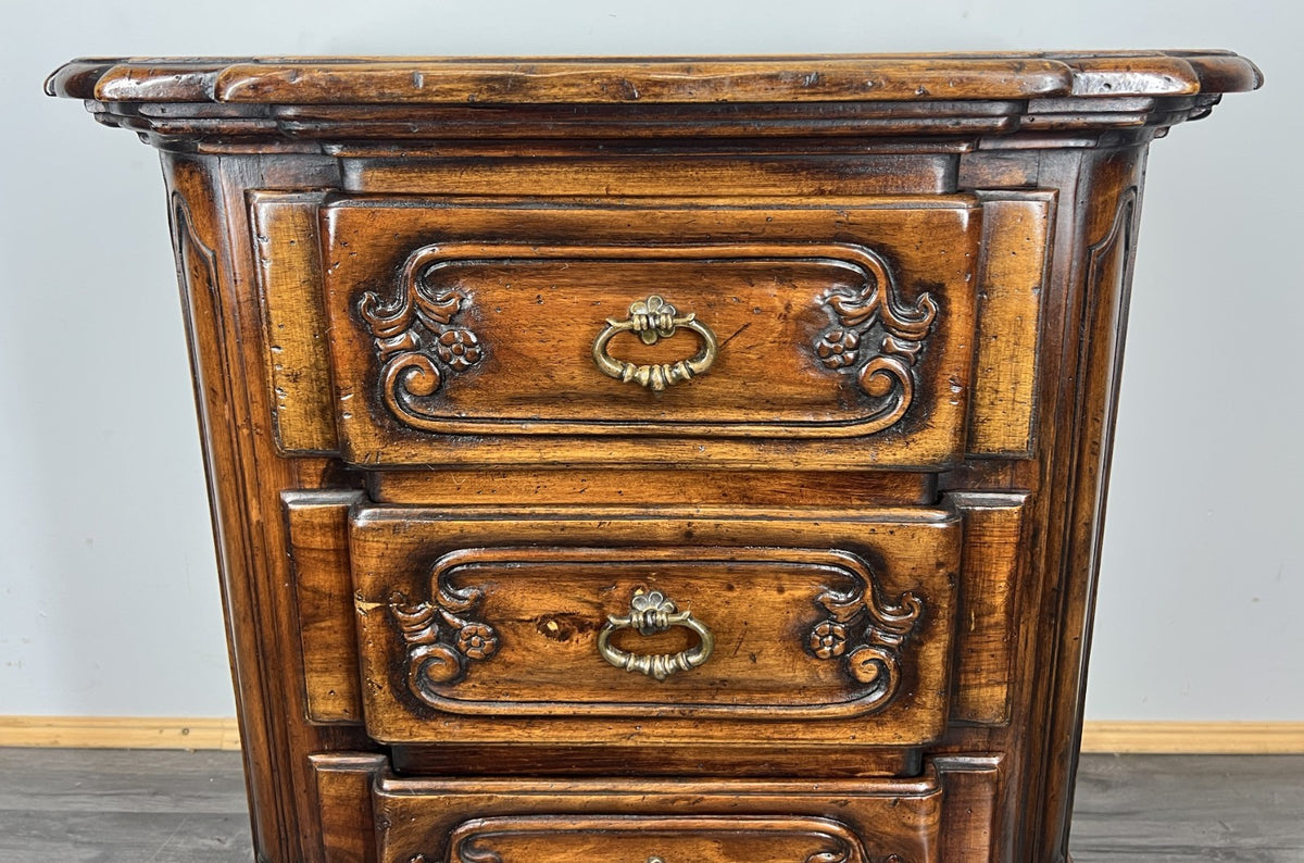 Bedside Tables Vintage French Style Nightstands Cabinets 3 Drawers LOT 4297