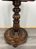 Plant Stand Vintage French Carved Round Pedestal Ornate Table LOT 44282