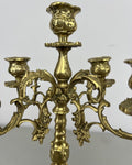 Candelabra Vintage French Style Brass Five Arm Ornate Candle Holder LOT 64237